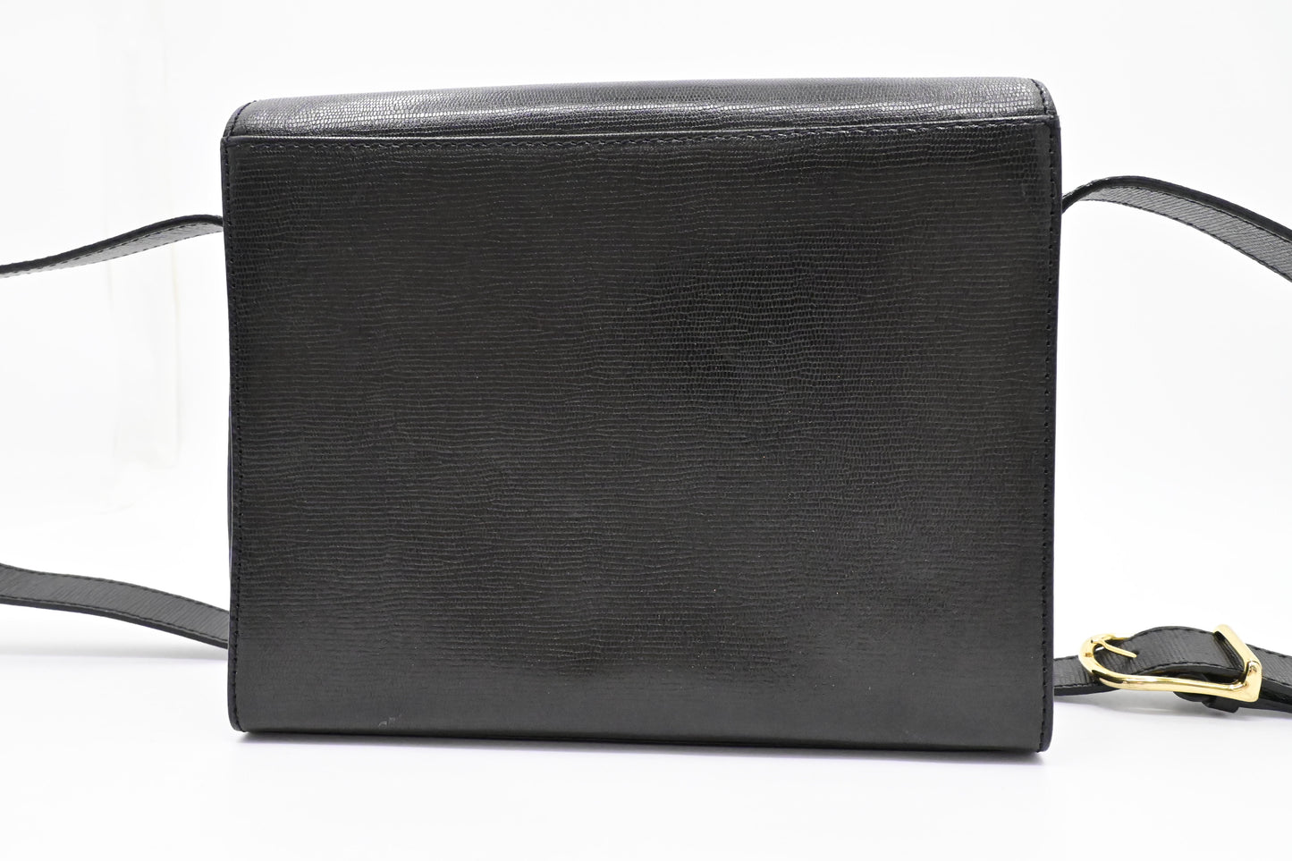 Celine Crossbody Bag in Black Leather