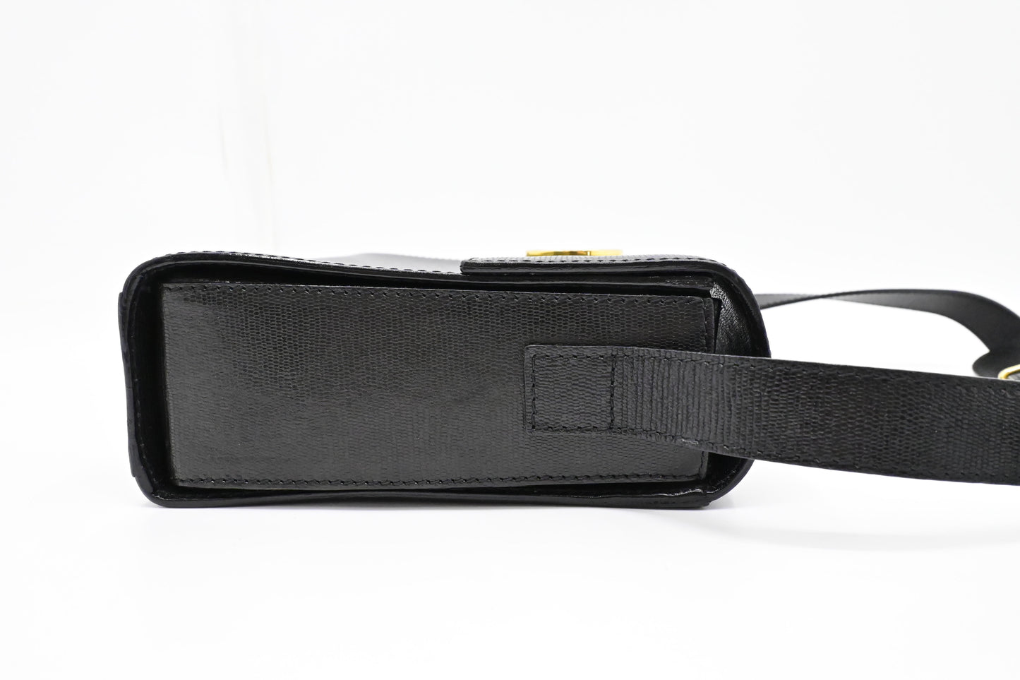 Celine Crossbody Bag in Black Leather