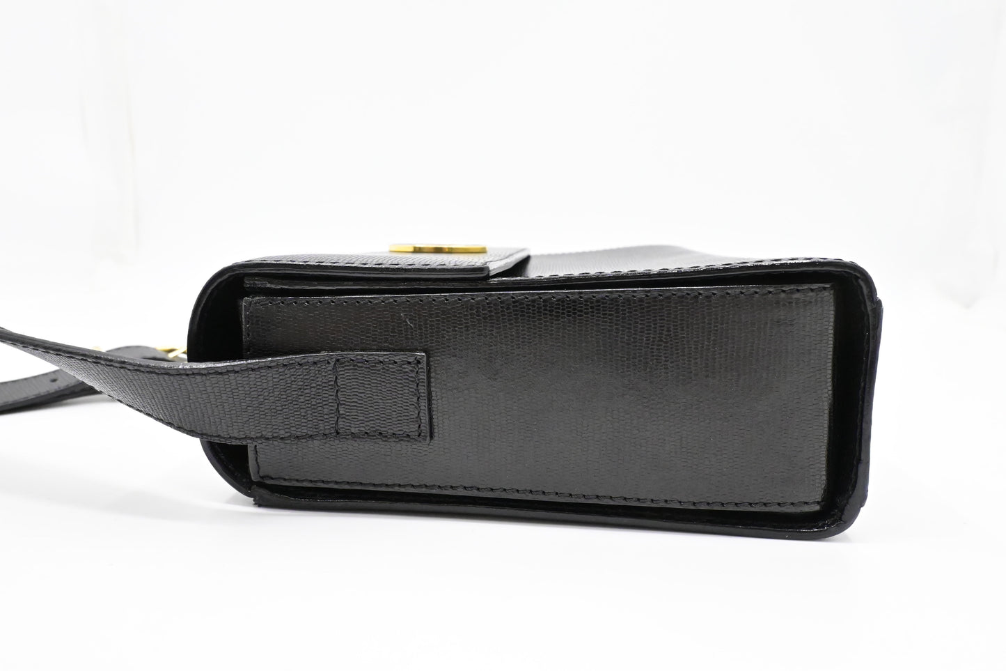 Celine Crossbody Bag in Black Leather