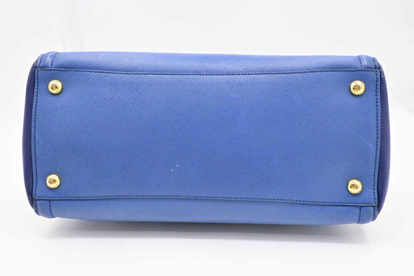 Prada Galleria in Blue Saffiano Leather