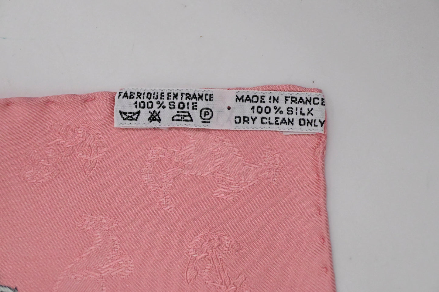 Hermes 'Le Geographe' Carre 90 in Pink Silk