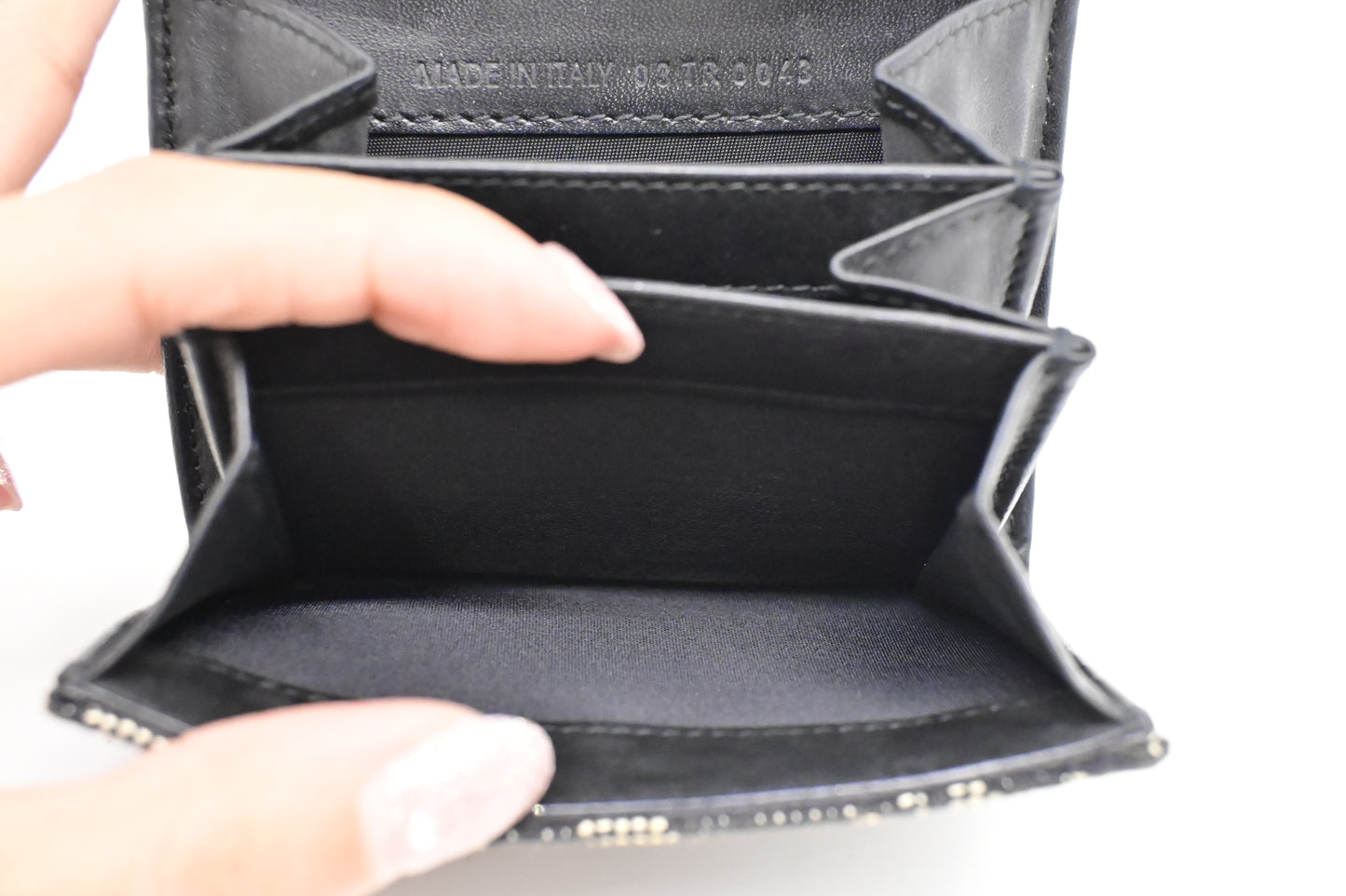 Dior Saddle Compact Wallet in Black Oblique Canvas