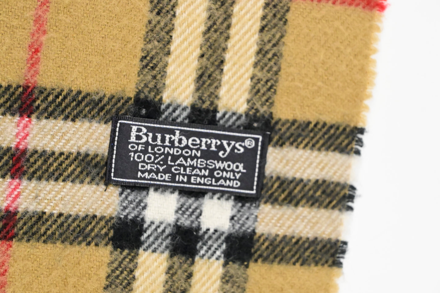 Burberry Scarf in Beige Lambswool