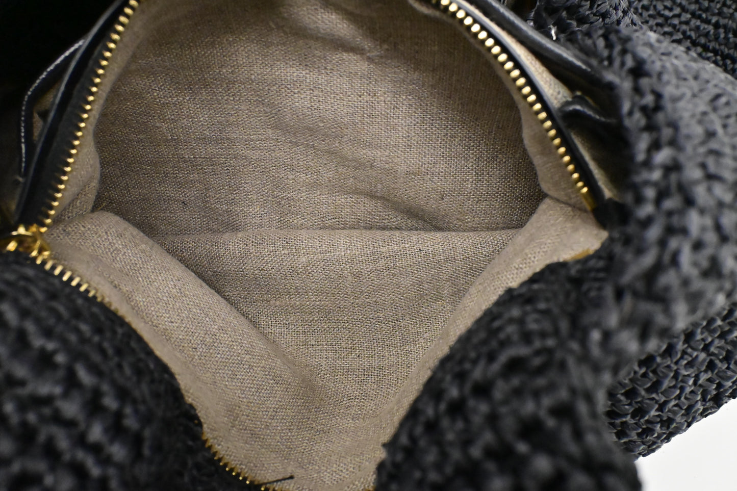 Prada Canapa Tote in Black Raffia