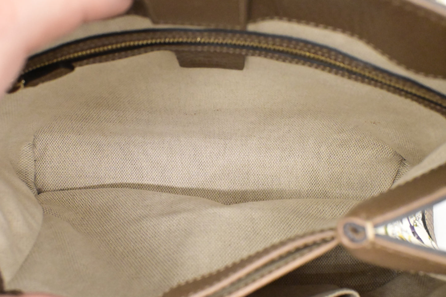 Gucci Bamboo 2way Bag in White Flora Canvas