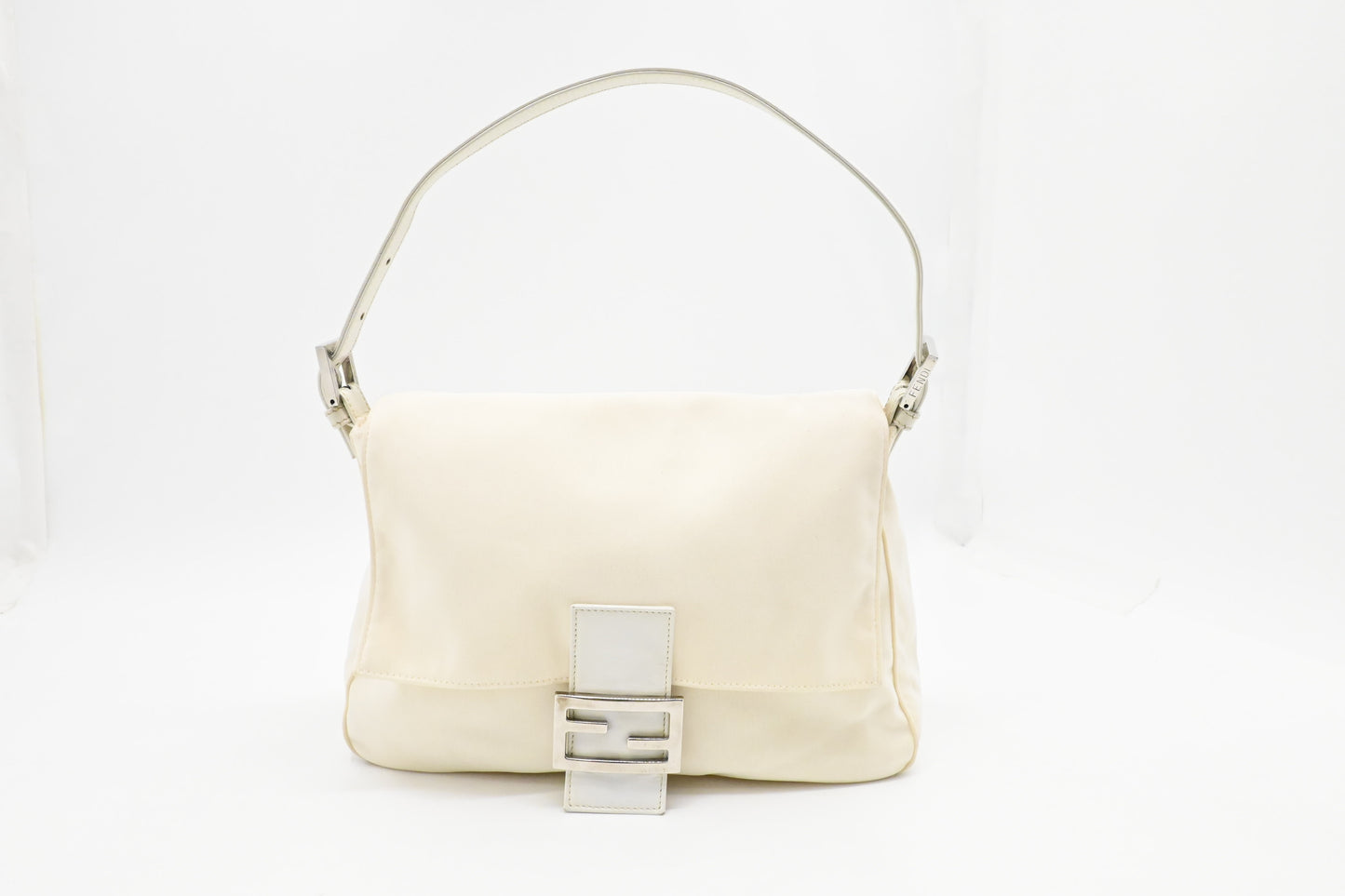 Fendi Mama Baguette in Cream Canvas