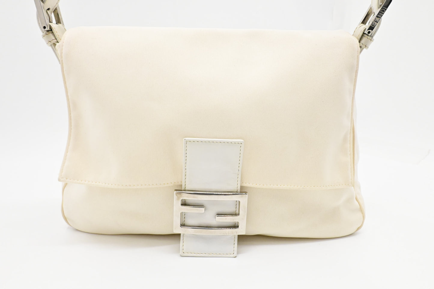 Fendi Mama Baguette in Cream Canvas