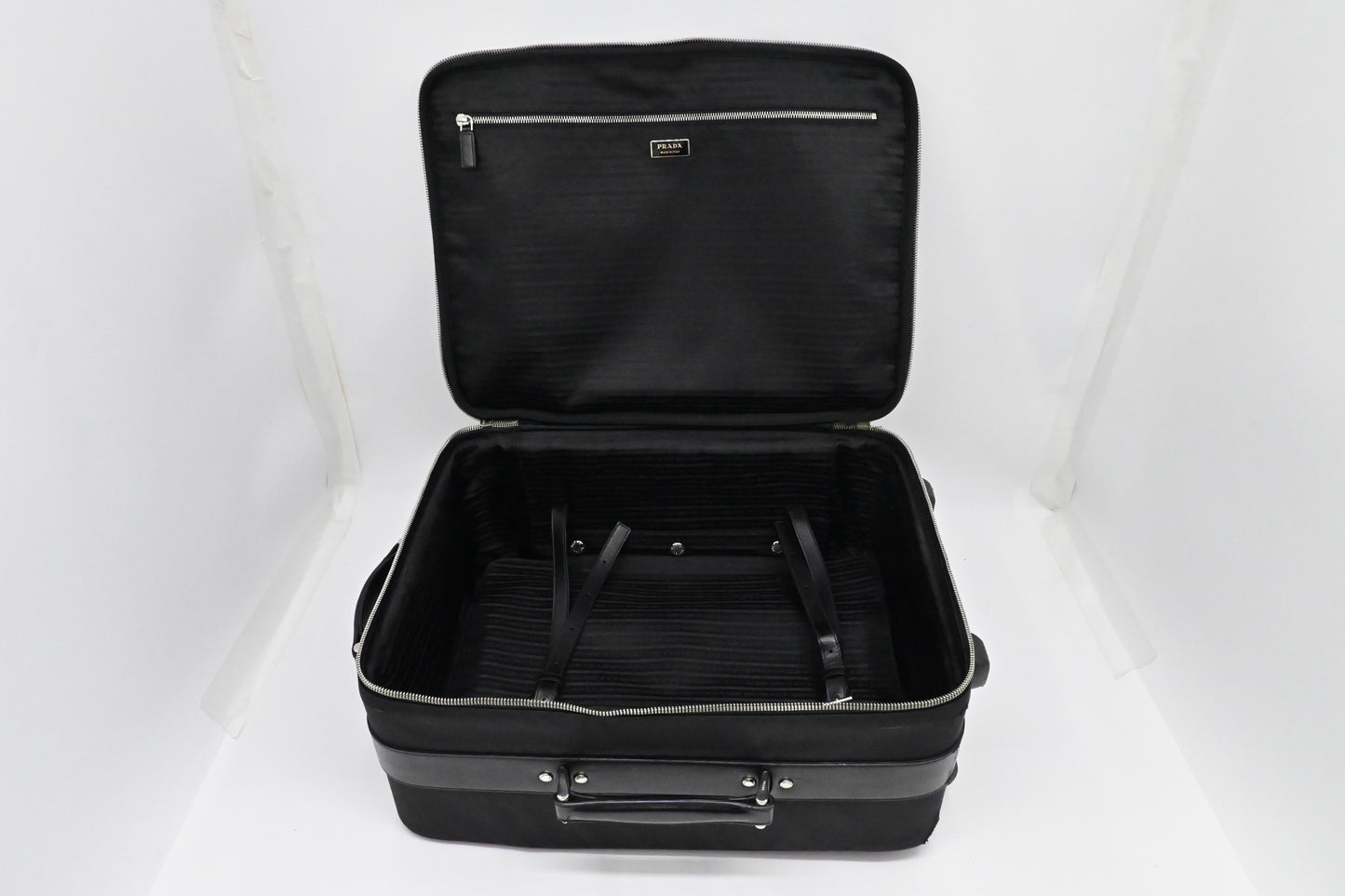 Prada Suitcase in Black Nylon Canvas