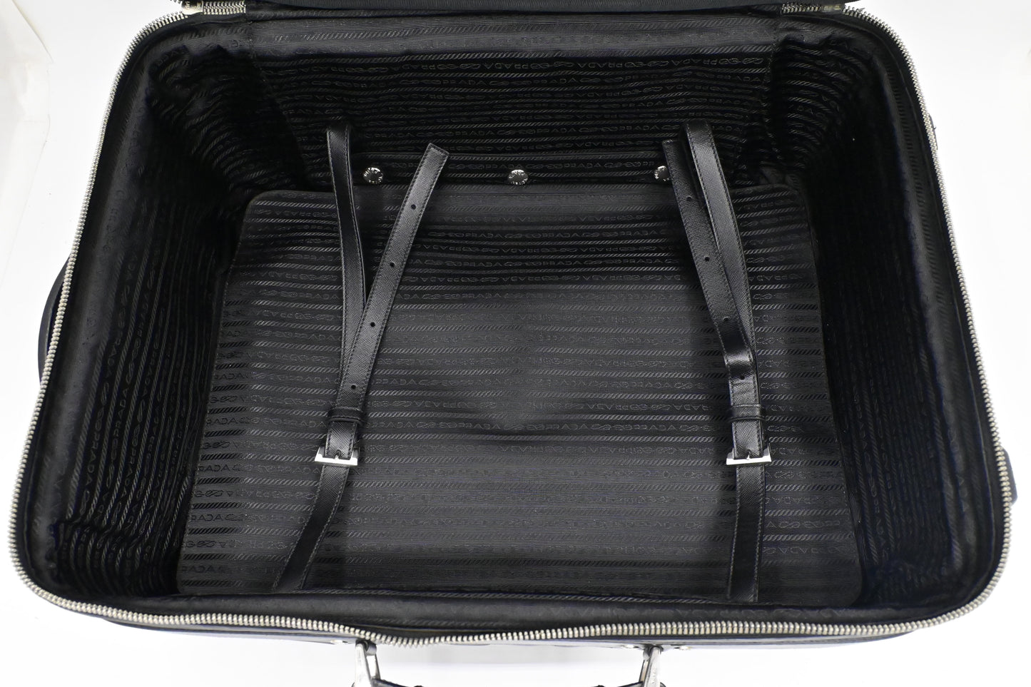 Prada Suitcase in Black Nylon Canvas
