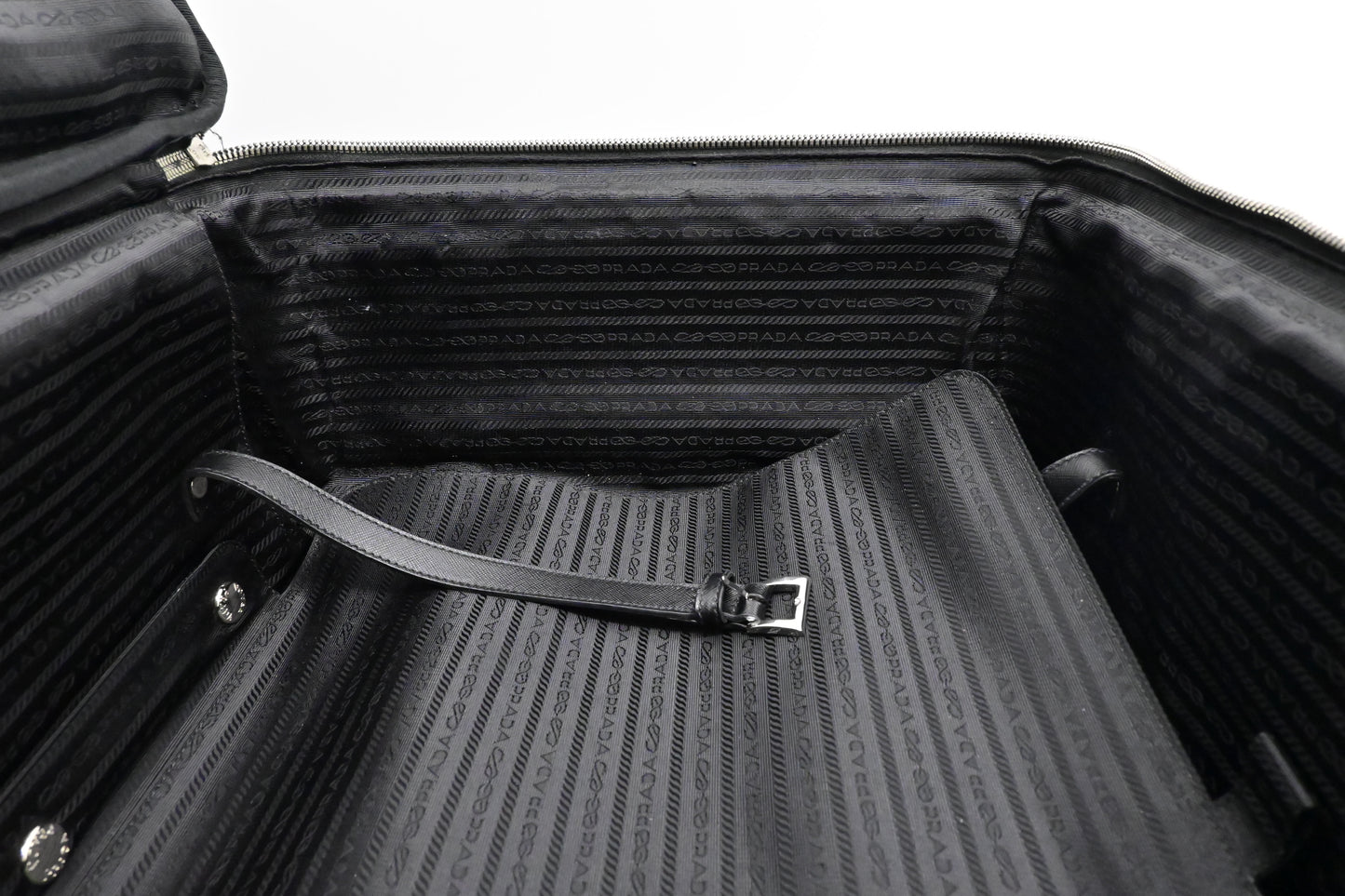 Prada Suitcase in Black Nylon Canvas