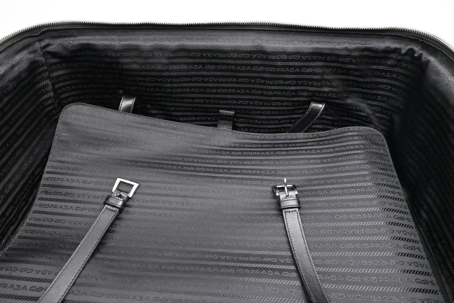Prada Suitcase in Black Nylon Canvas