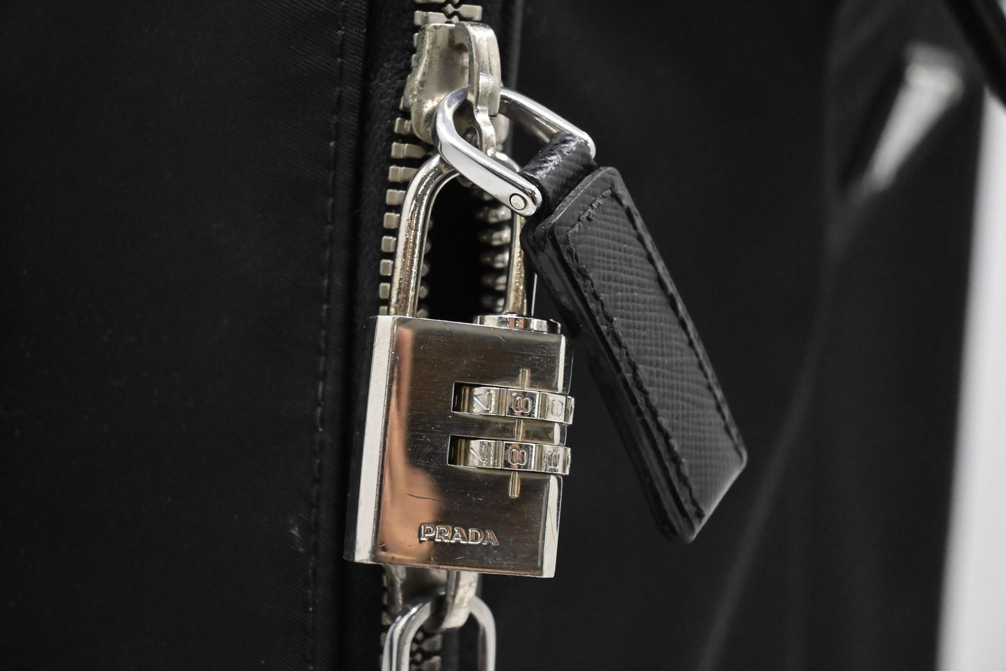 Prada Suitcase in Black Nylon Canvas