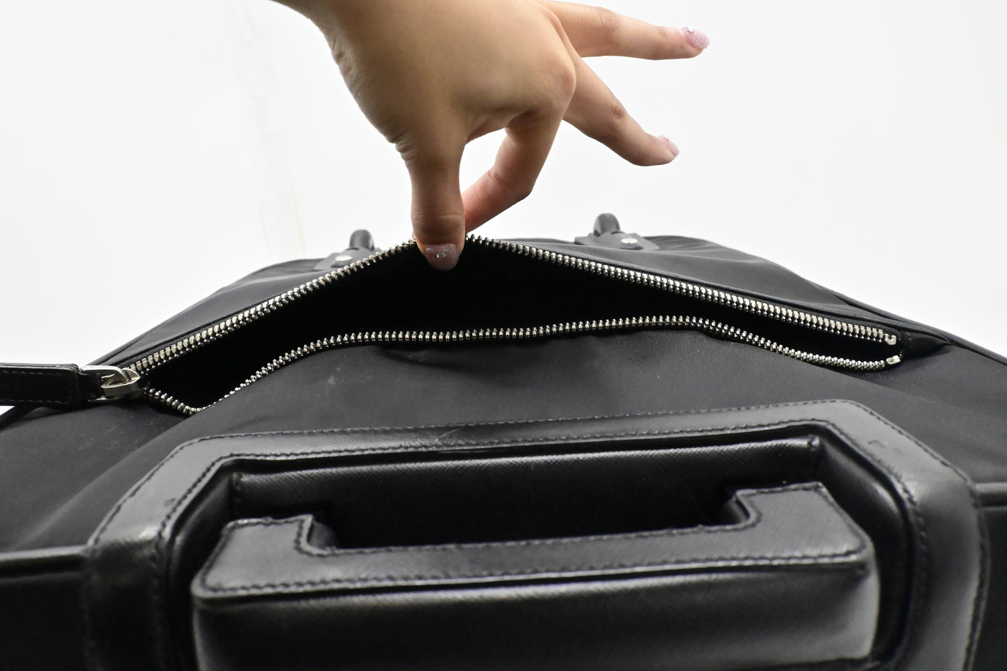 Prada Suitcase in Black Nylon Canvas
