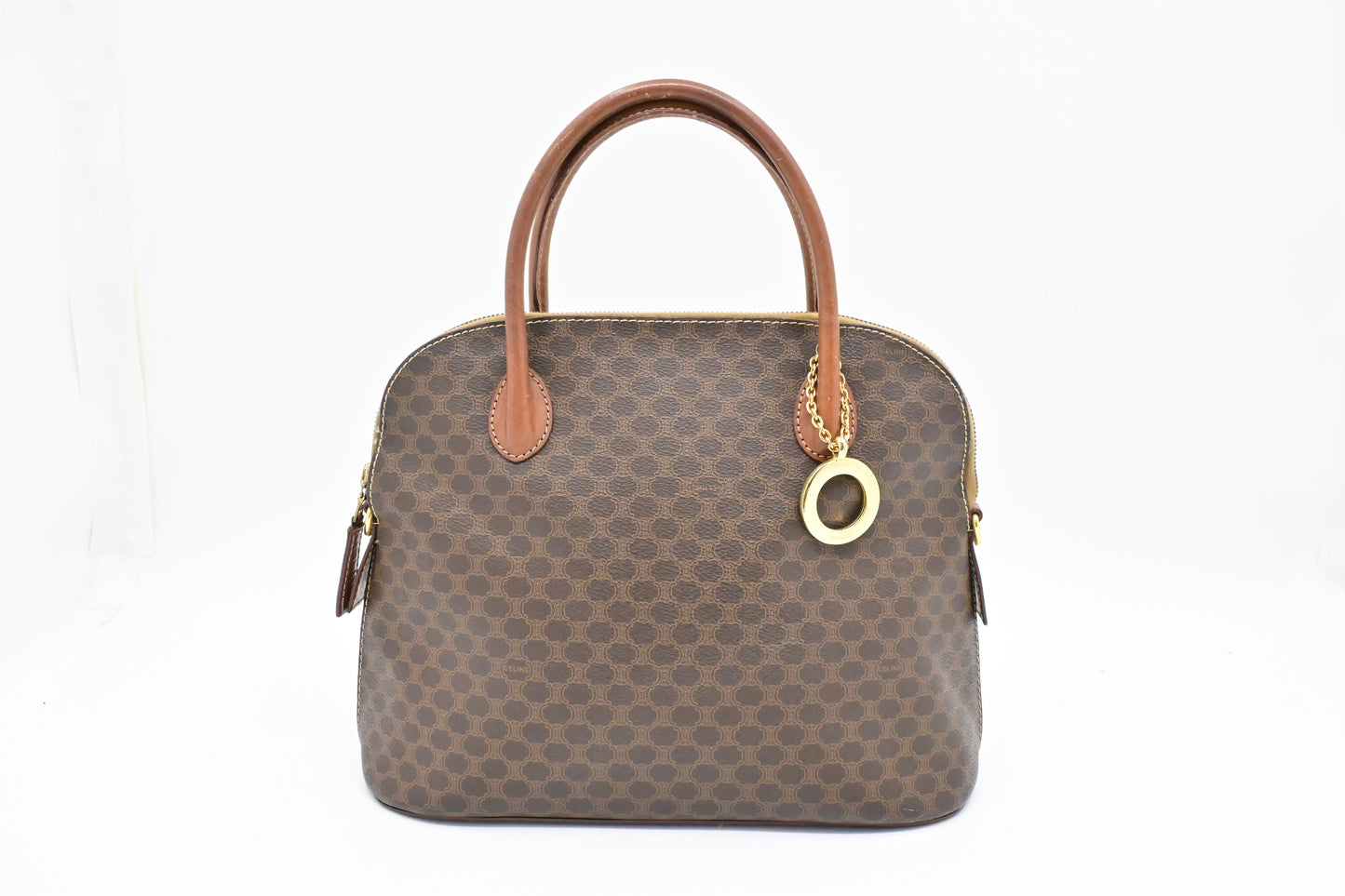 Celine Handbag in Brown Macadam Canvas