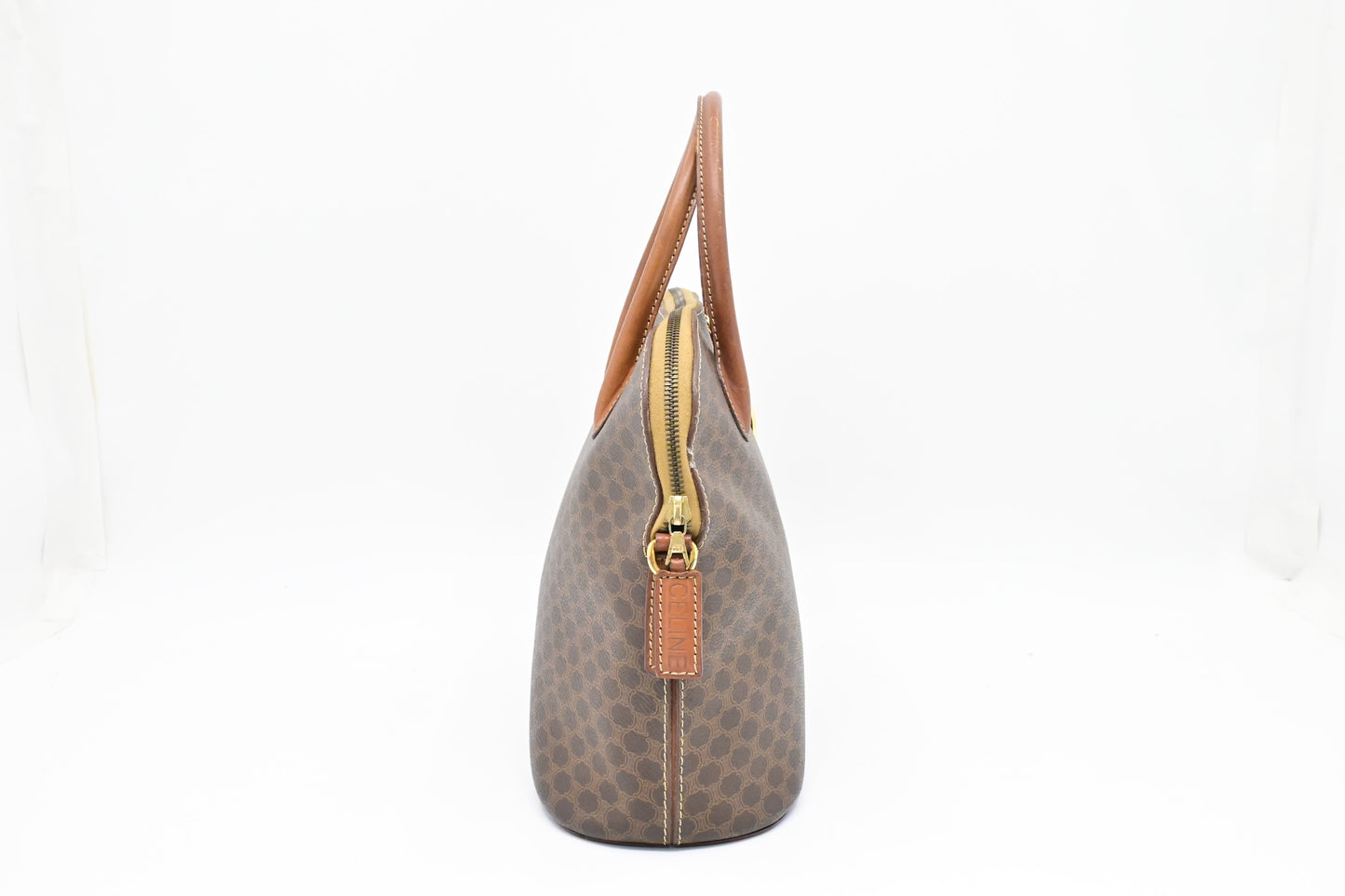 Celine Handbag in Brown Macadam Canvas