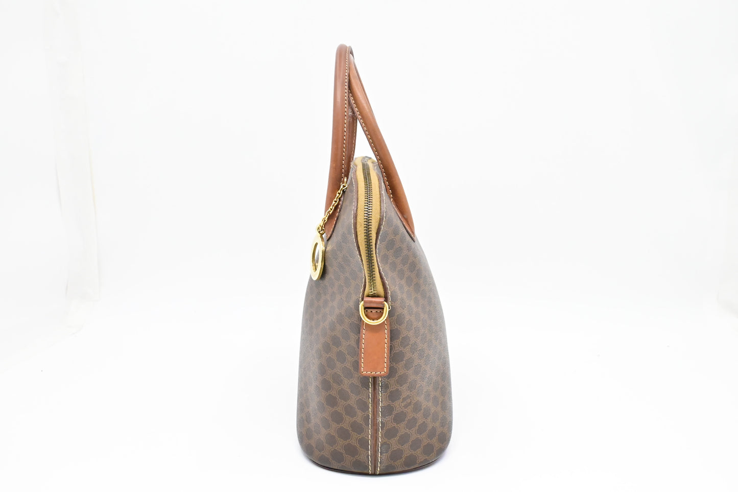 Celine Handbag in Brown Macadam Canvas