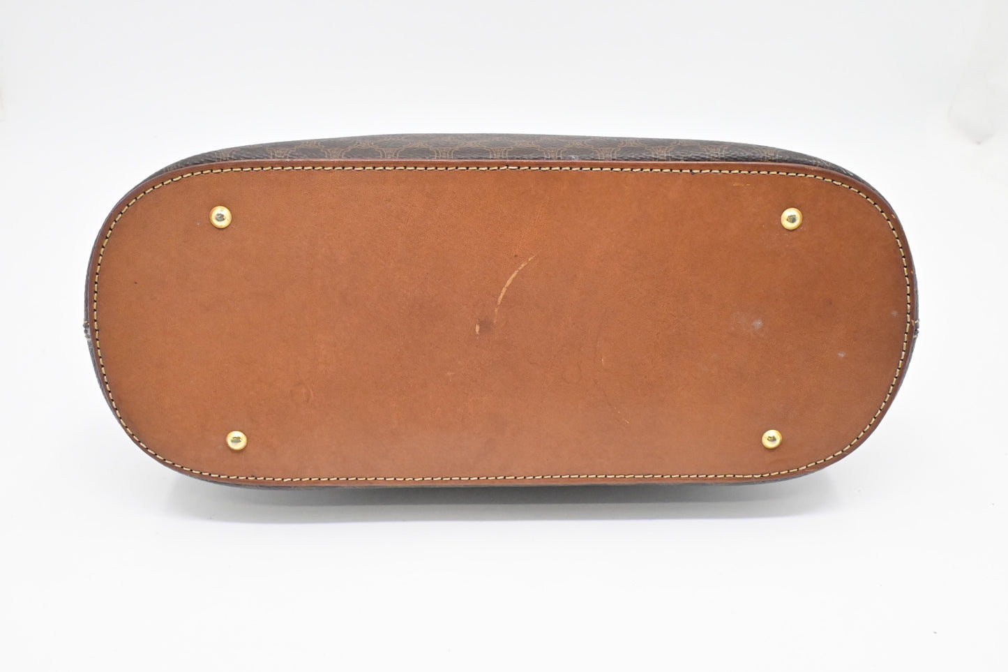Celine Handbag in Brown Macadam Canvas