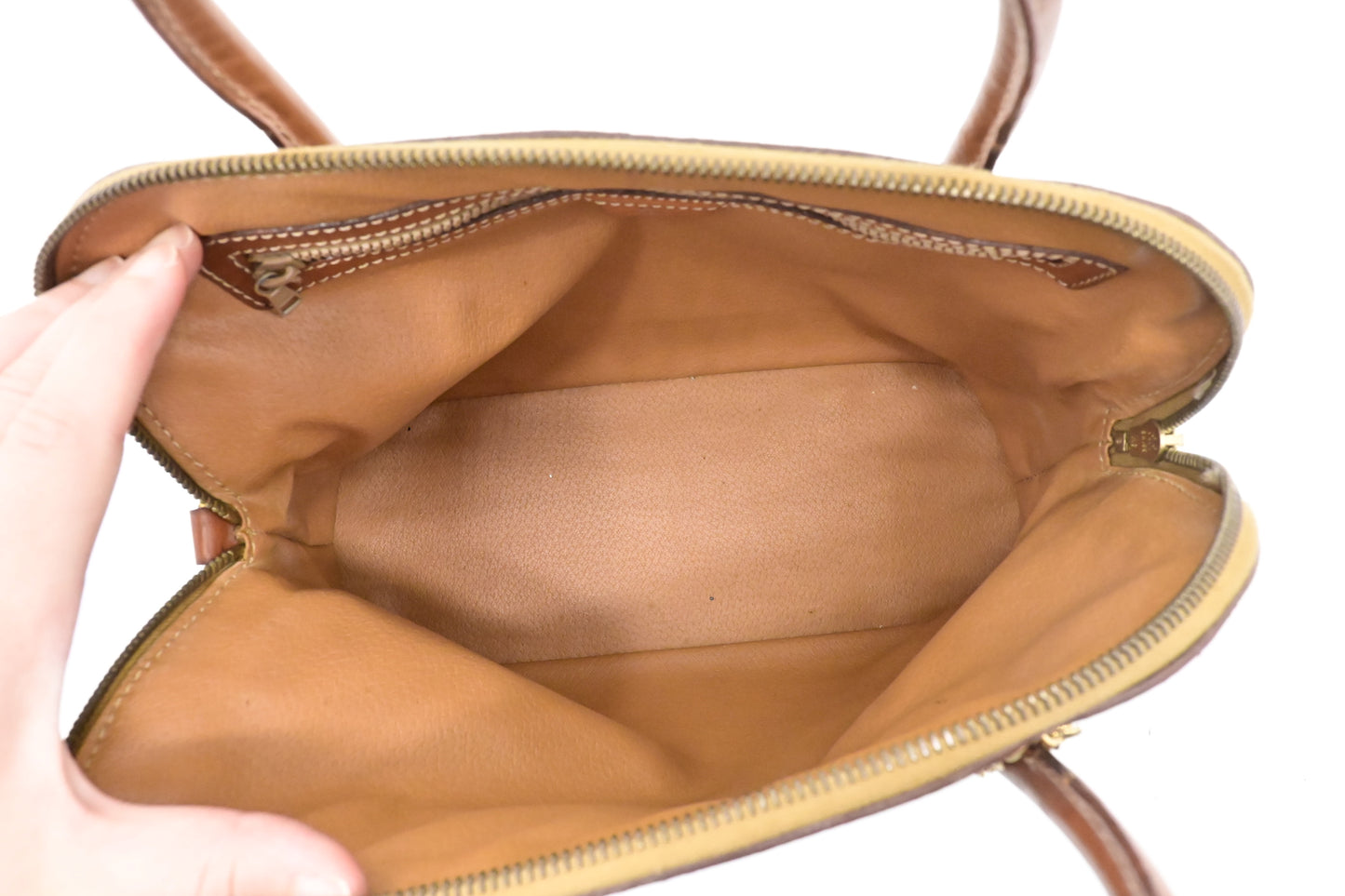 Celine Handbag in Brown Macadam Canvas