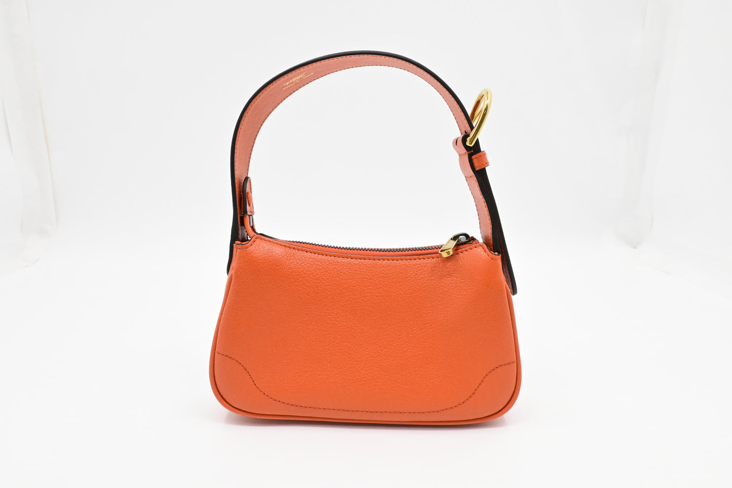 Gucci Aphrodite Shoulder Bag in Orange Leather