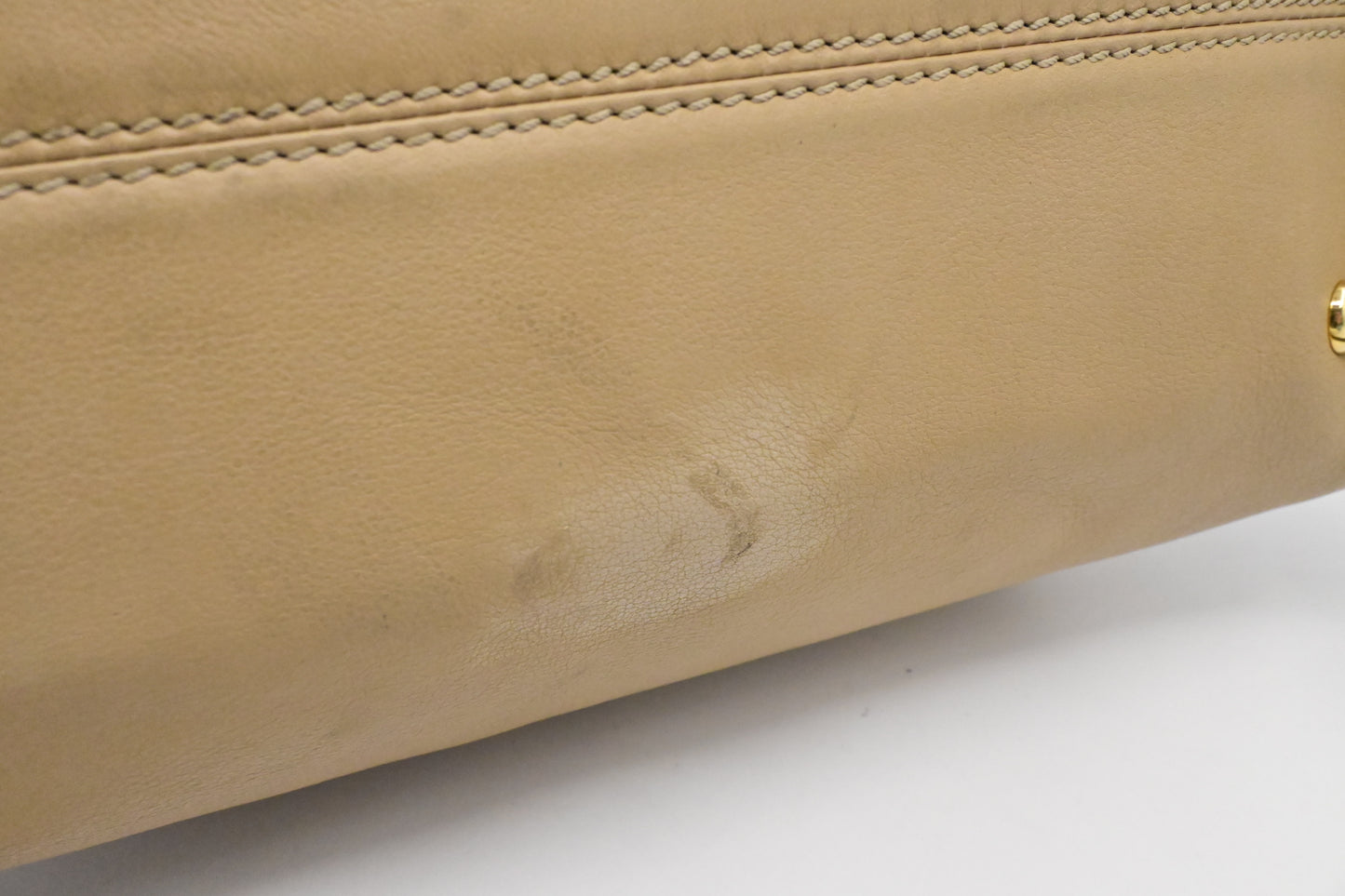Fendi 2way Bag in Beige Leather and Red Patent Leather