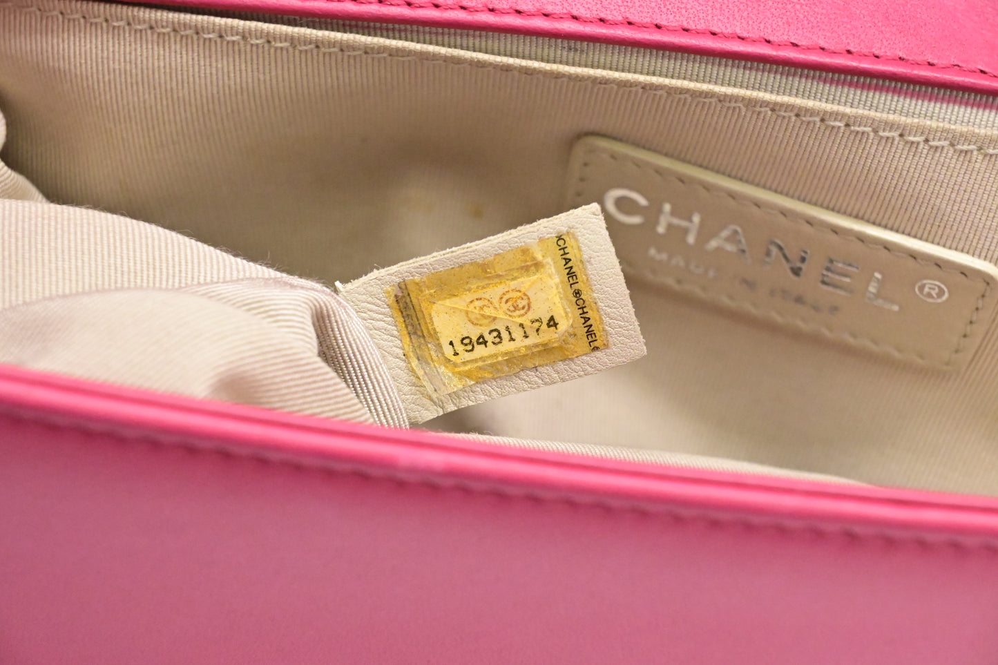 Chanel Medium Boy in Pink Wild Stitch Leather