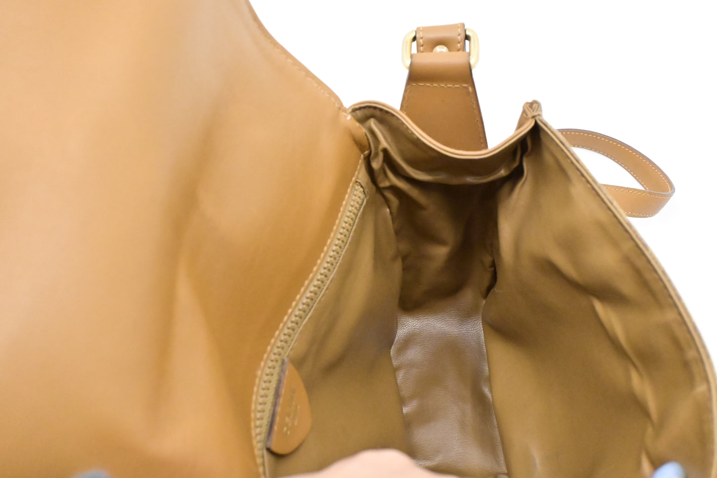 Celine Crossbody Bag in Brown Triomphe Coated Canvas