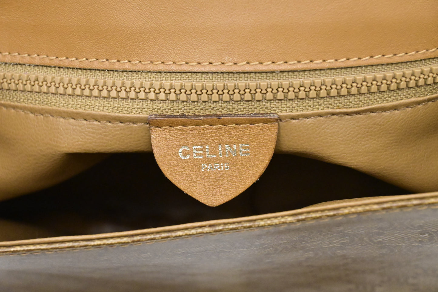 Celine Crossbody Bag in Brown Triomphe Coated Canvas