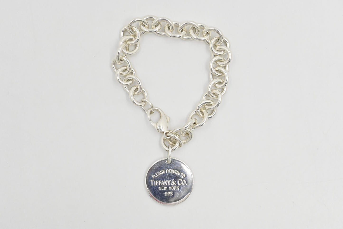 Tiffany & Co. Round Tag Bracelet in Sterling Silver