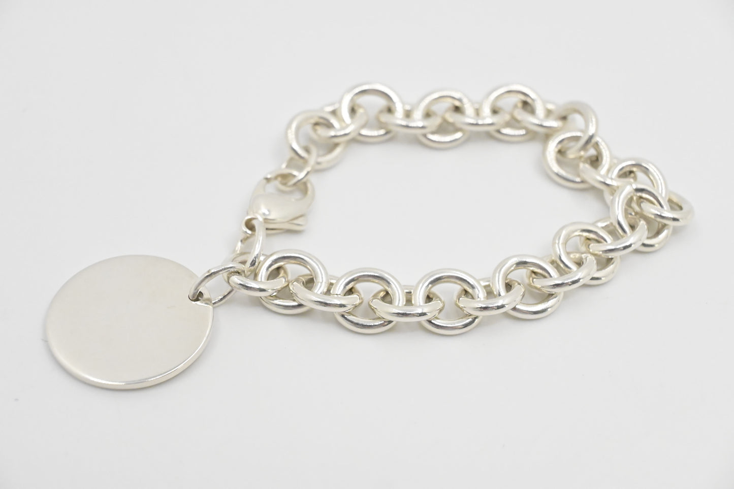 Tiffany & Co. Round Tag Bracelet in Sterling Silver
