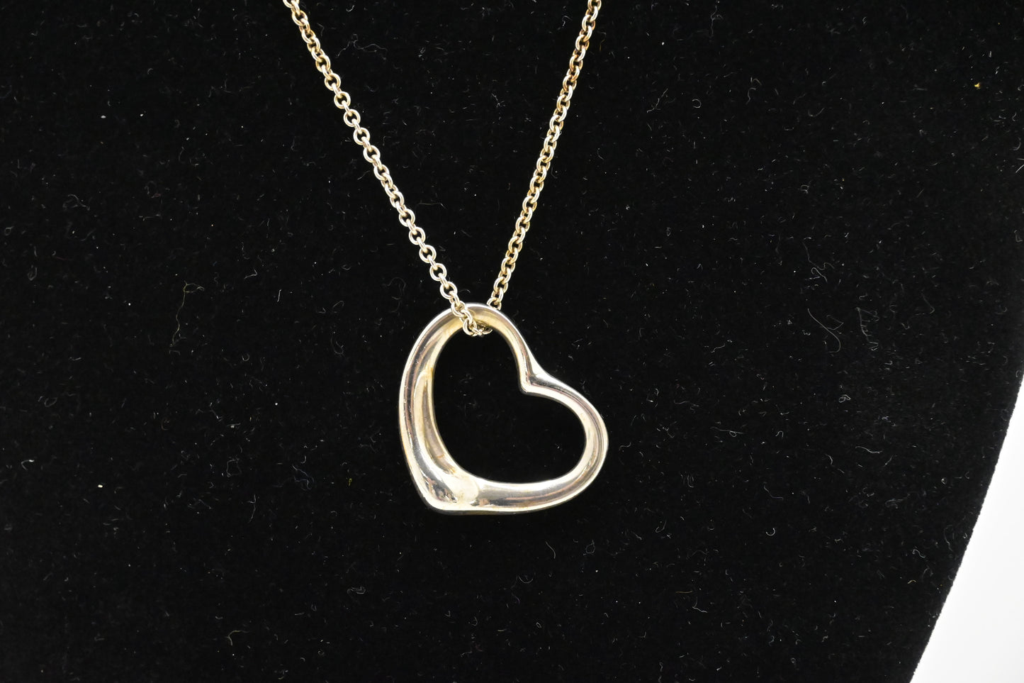 Tiffany & Co. Open Heart Necklace in Sterling Silver