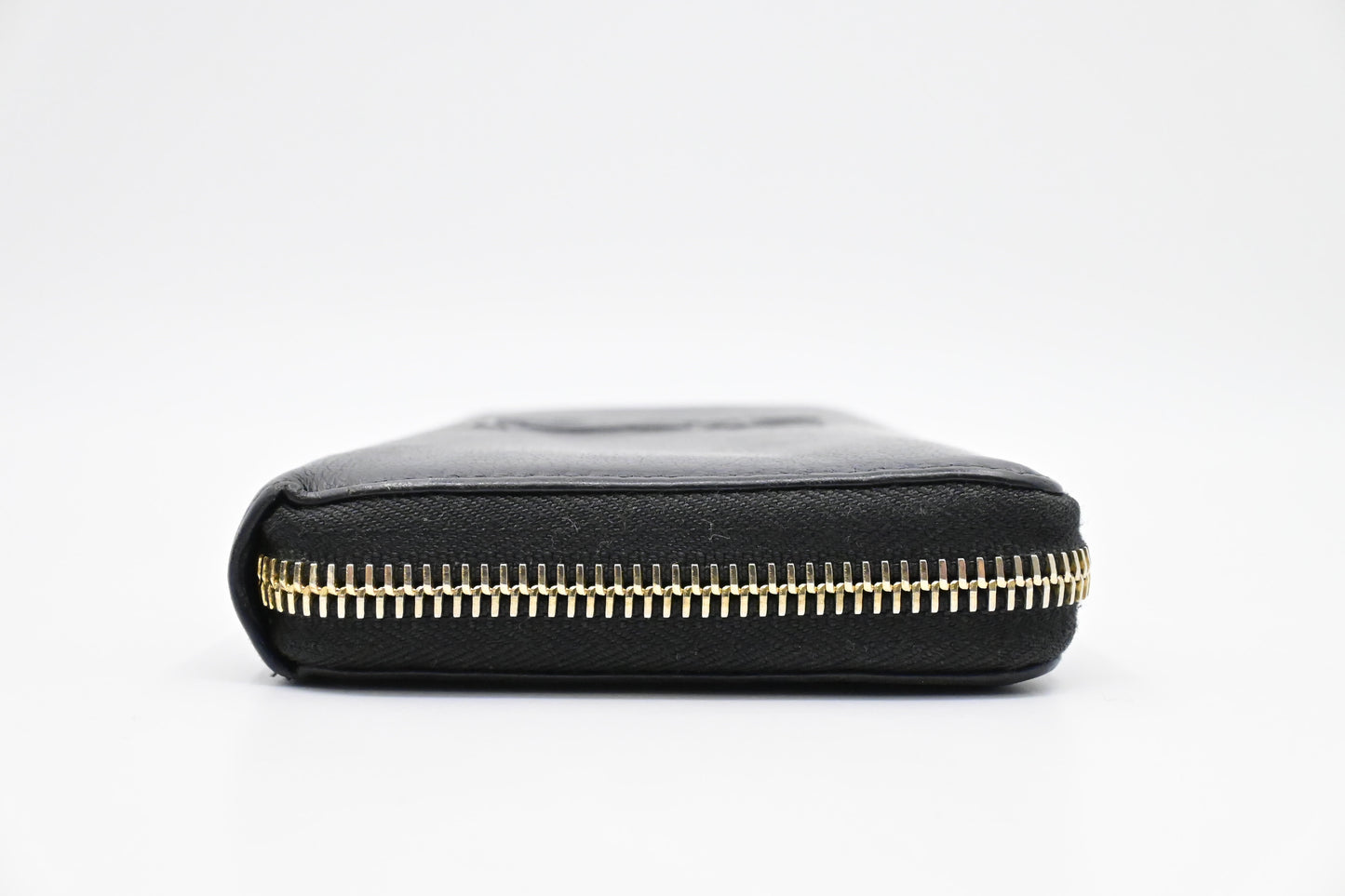 YSL Saint Laurent Long Zippy Wallet in Black Leather