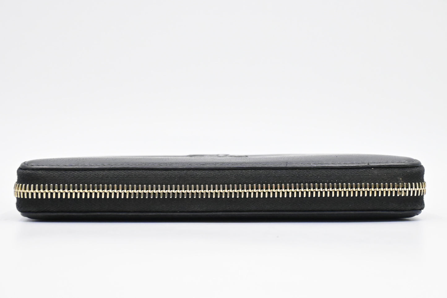 YSL Saint Laurent Long Zippy Wallet in Black Leather
