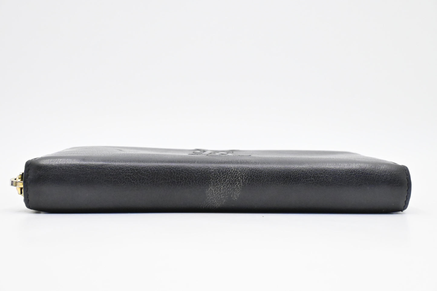 YSL Saint Laurent Long Zippy Wallet in Black Leather