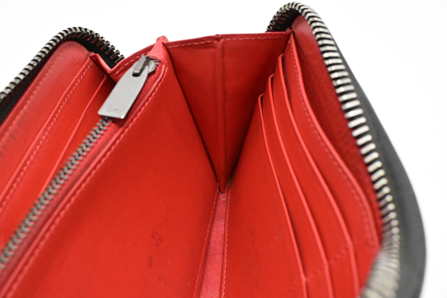 Louboutin Macaron Wallet in Black Studded Leather