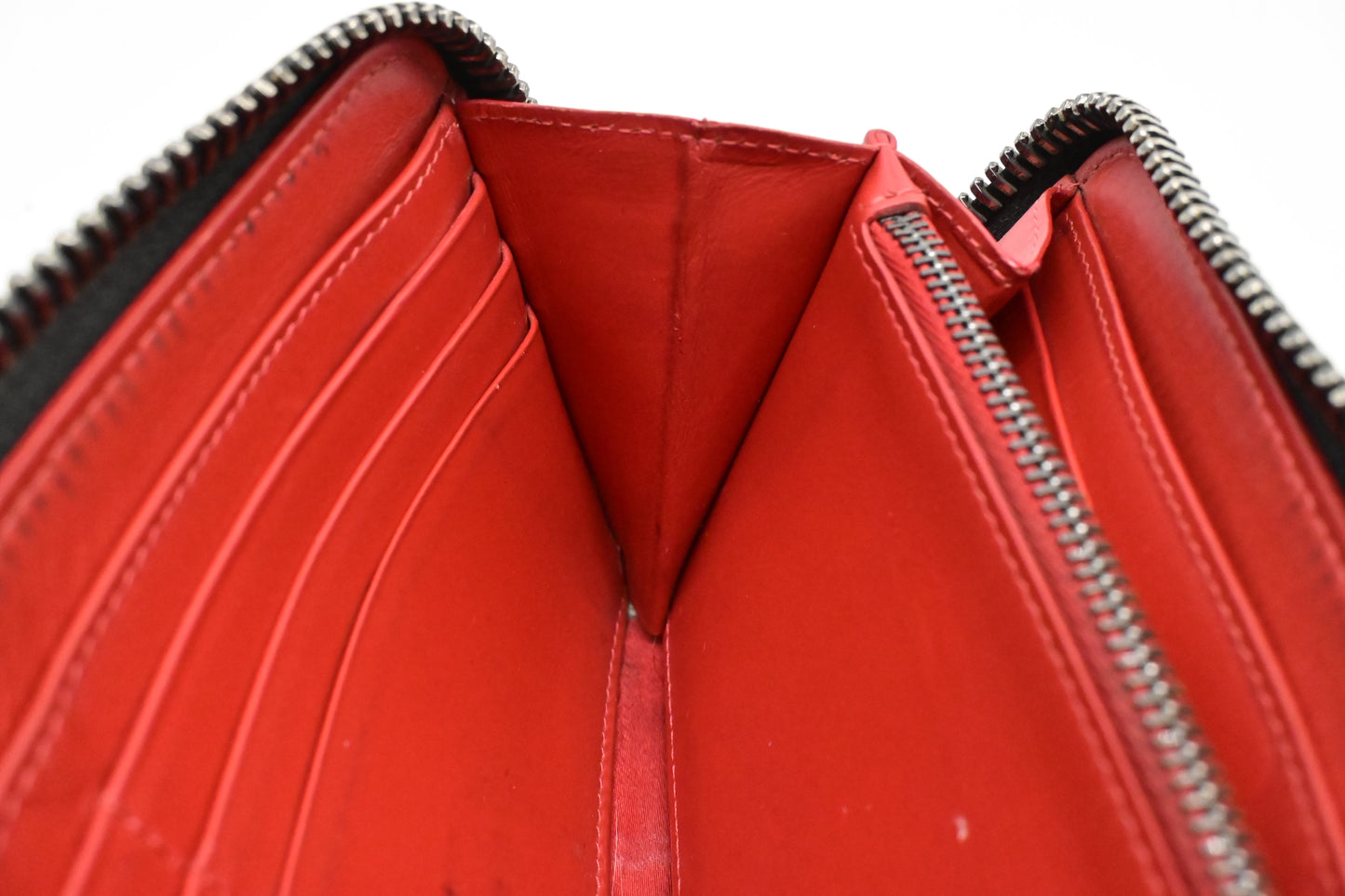 Louboutin Macaron Wallet in Black Studded Leather