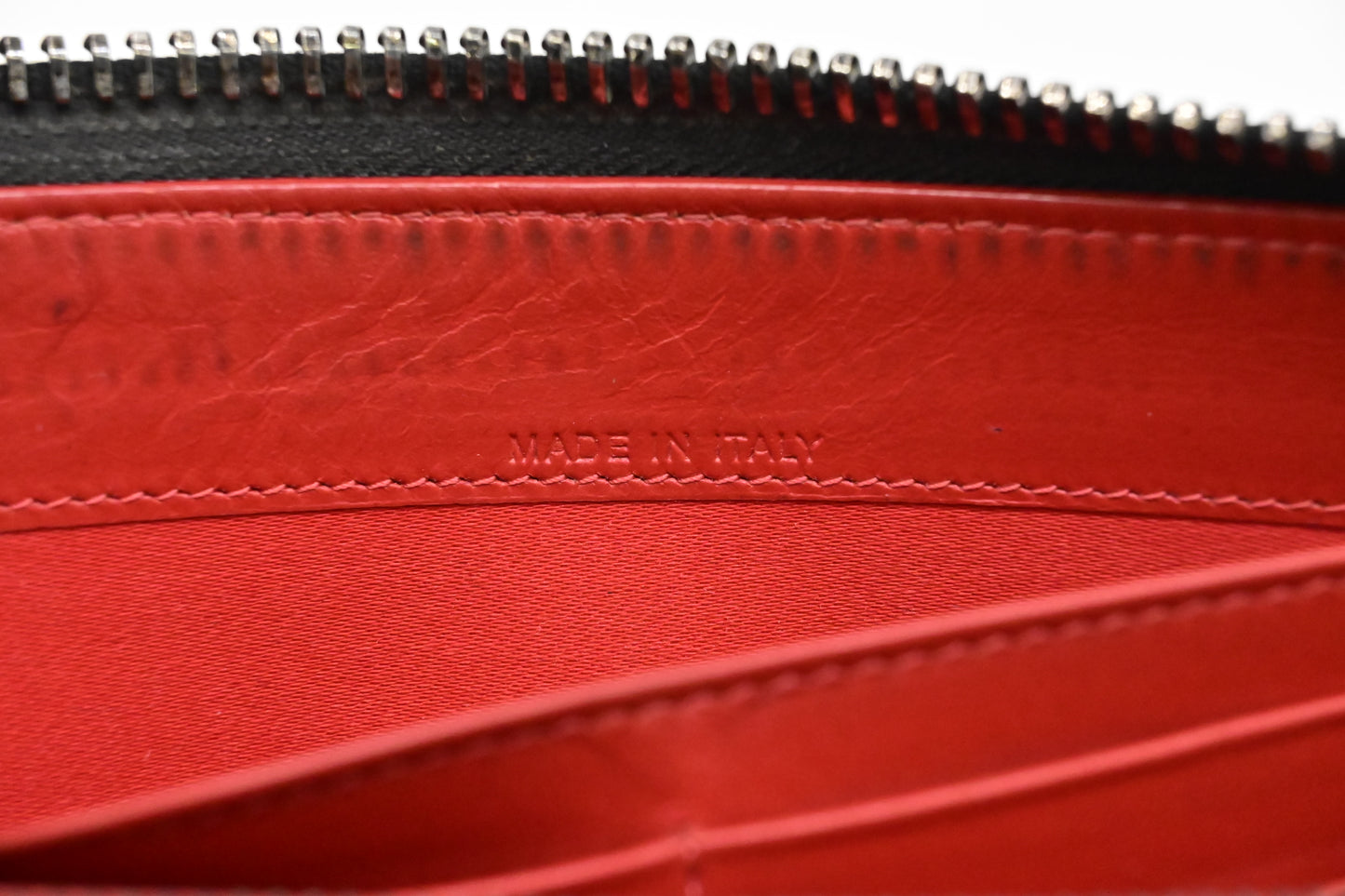 Louboutin Macaron Wallet in Black Studded Leather
