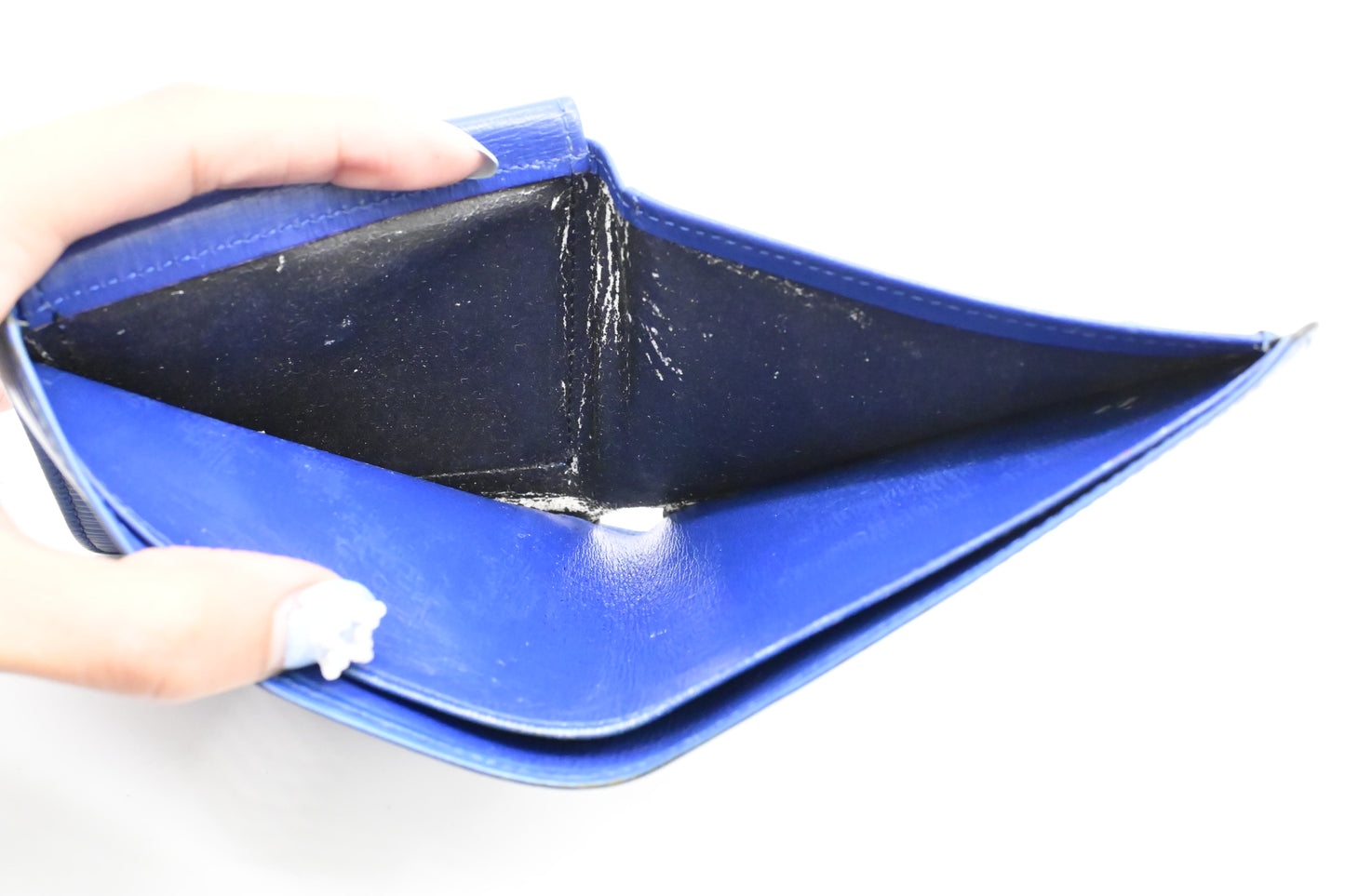 Louis Vuitton Marco Wallet in Blue Epi Leather