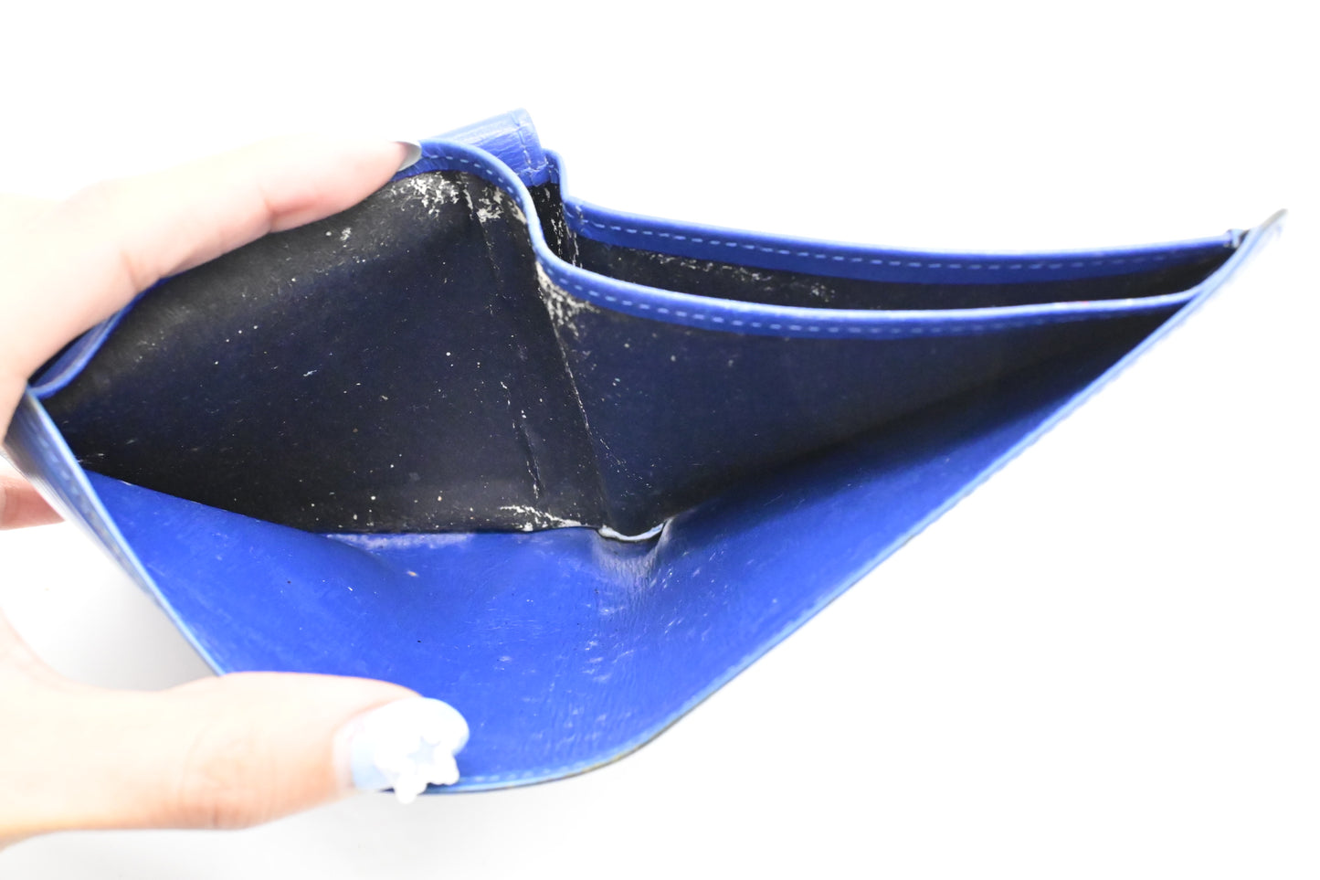 Louis Vuitton Marco Wallet in Blue Epi Leather