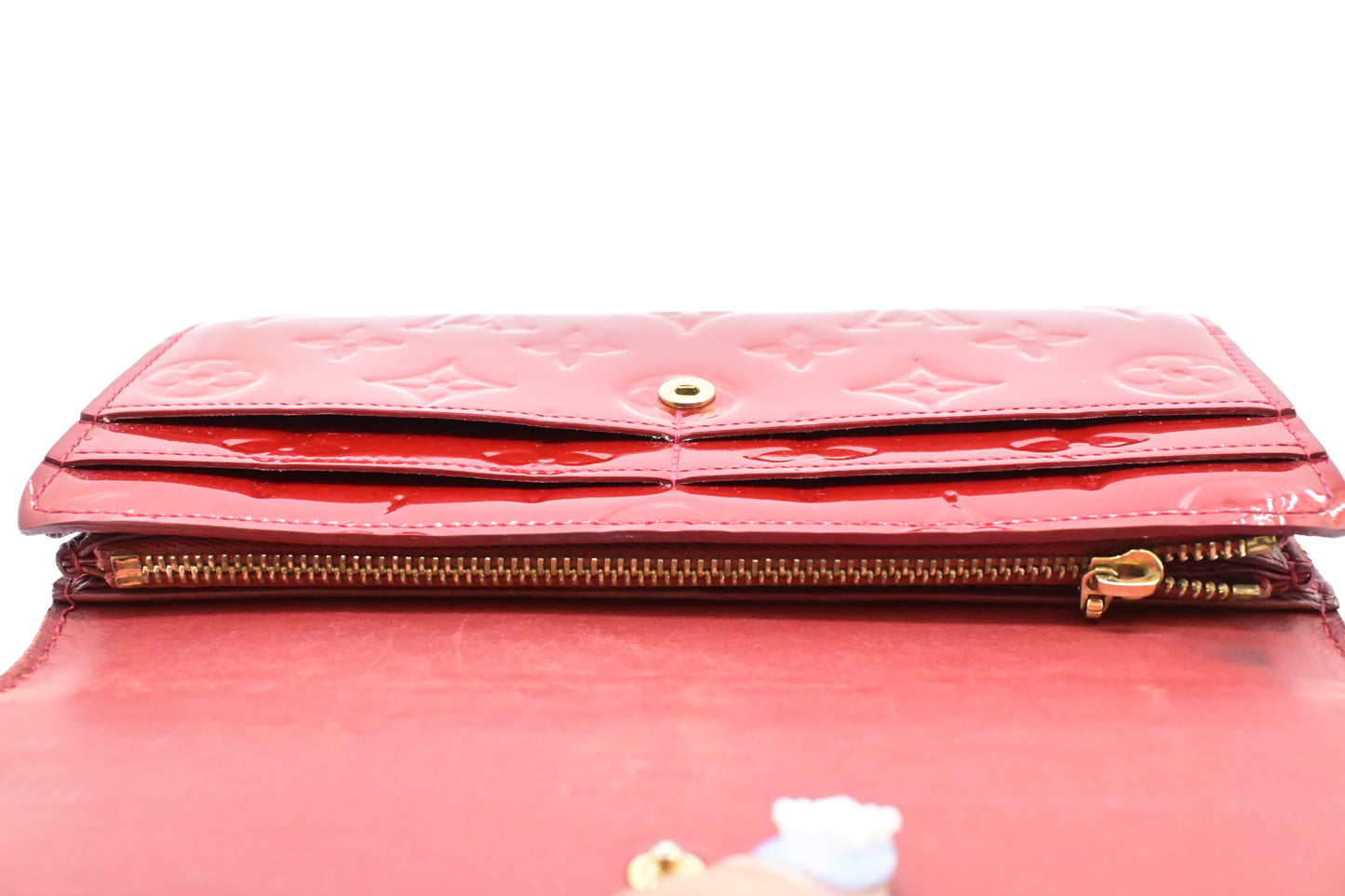 Louis Vuitton Sarah Wallet in Red Vernis Leather