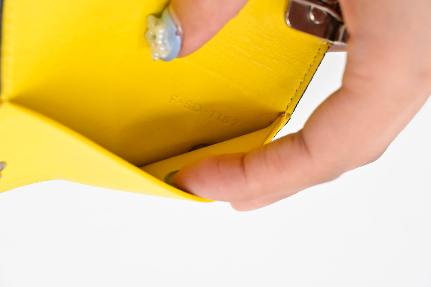 Celine 6 Key Case in Greige Leather