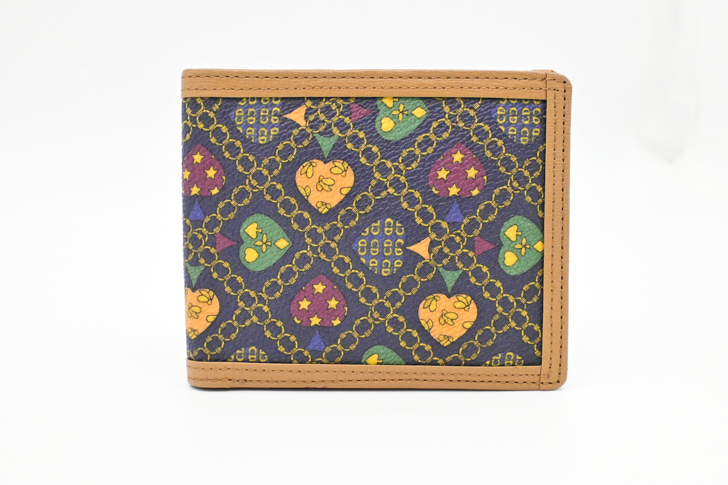 Dior Bifold Wallet in Multicolor Coated Canvas