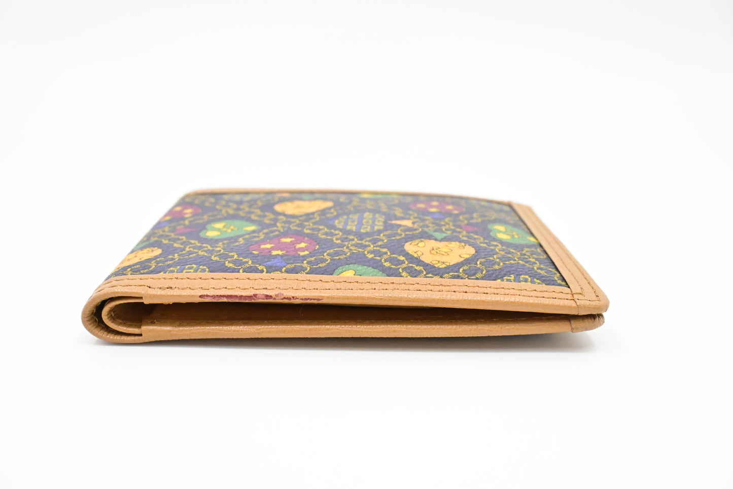 Dior Bifold Wallet in Multicolor Coated Canvas