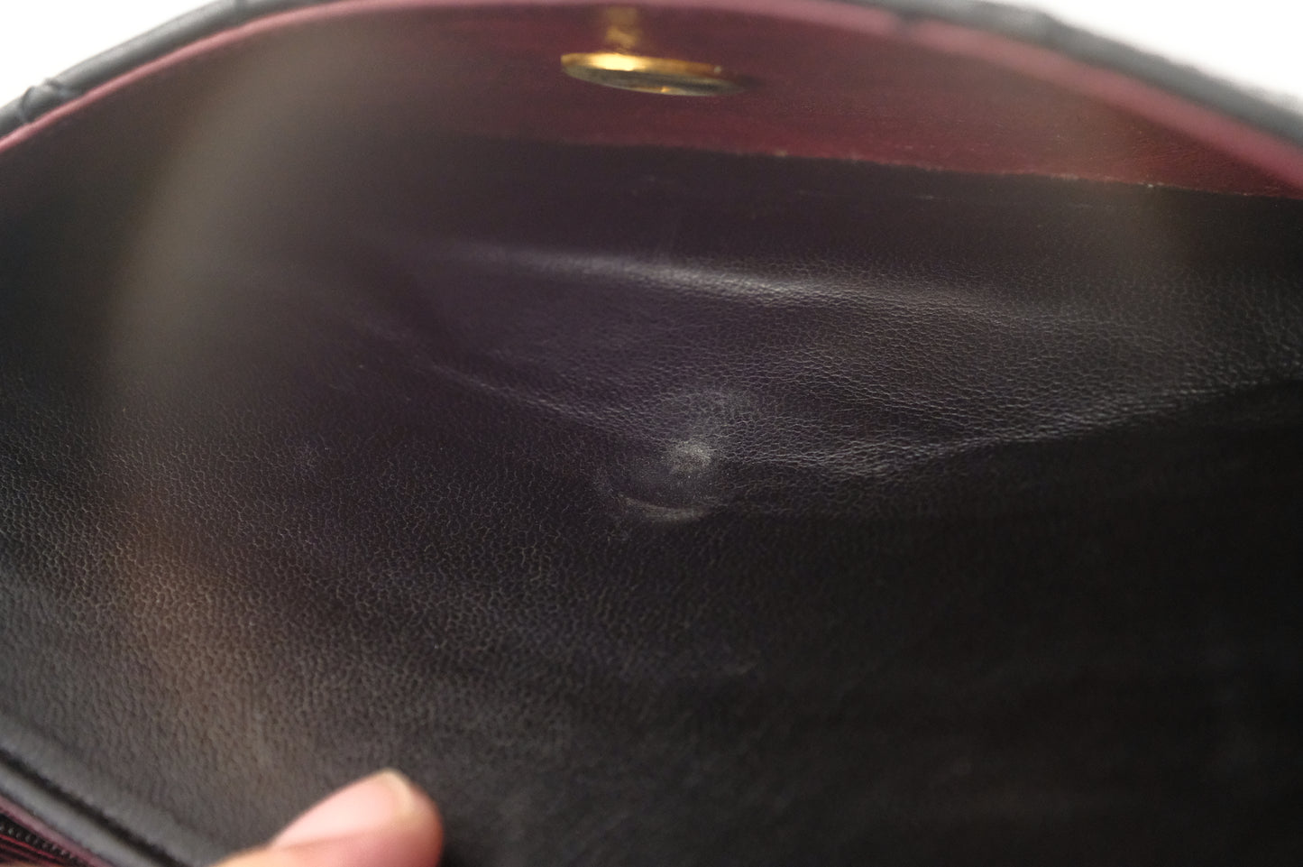 Chanel Circle Medium Single Flap in Black Mattelassé Leather