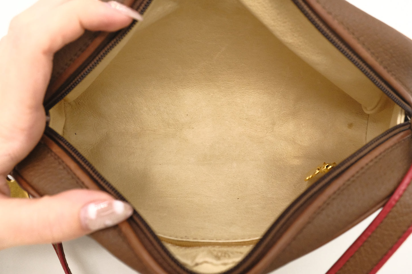 Gucci Crossbody Bag in Brown Leather
