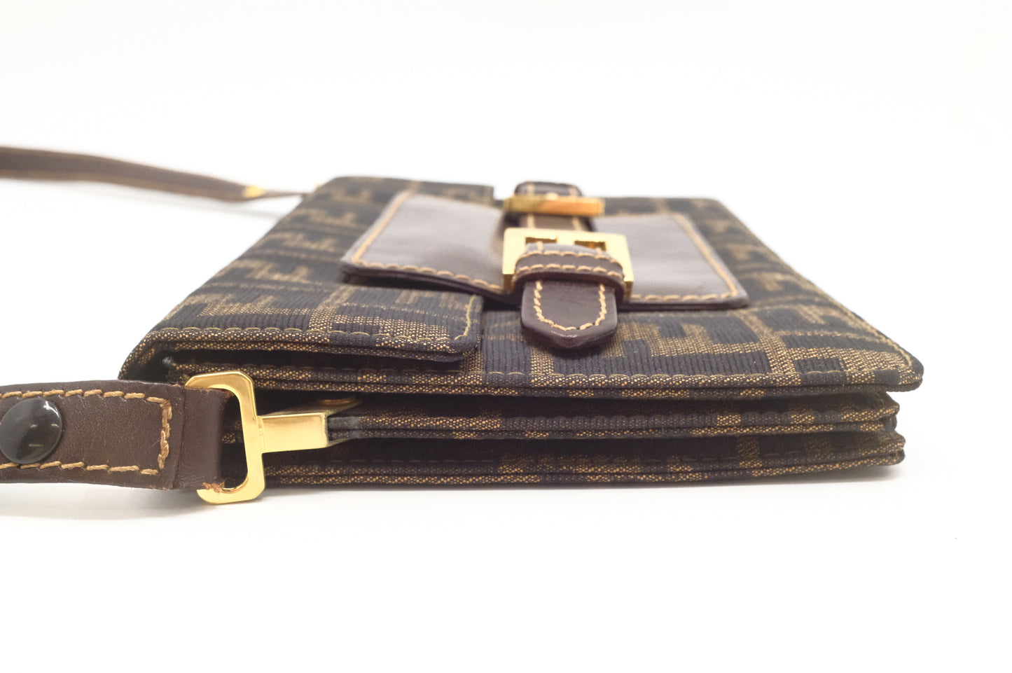 Fendi Shoulder Bag in Zucca Canvas