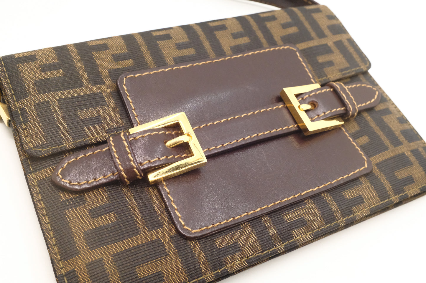 Fendi Shoulder Bag in Zucca Canvas