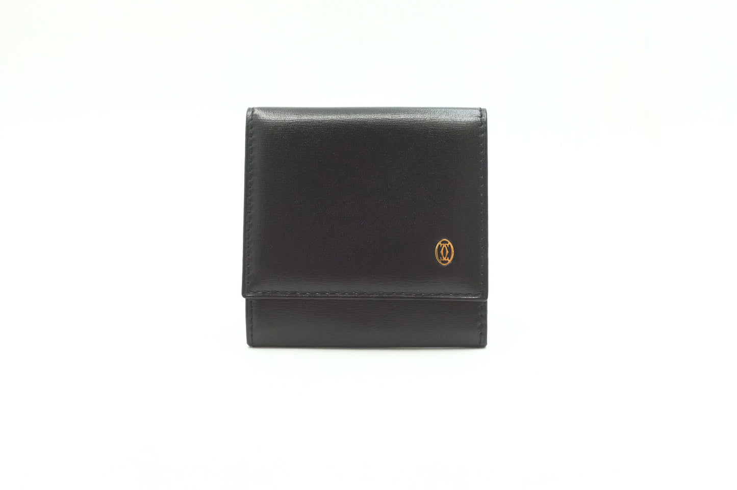 Cartier Coin Case in Black Leather
