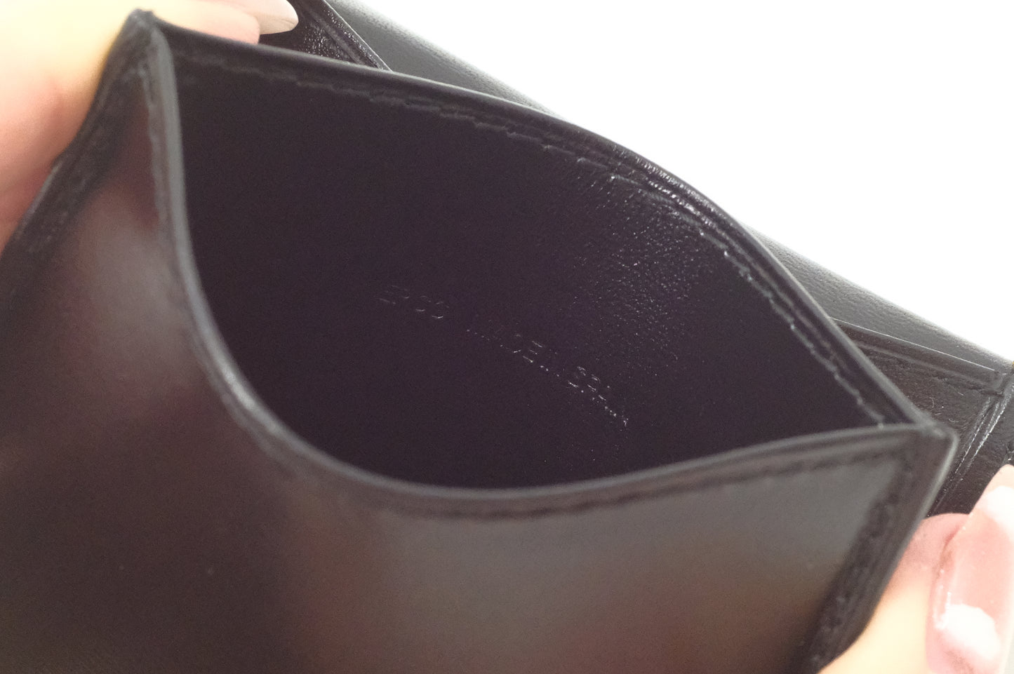 Cartier Coin Case in Black Leather