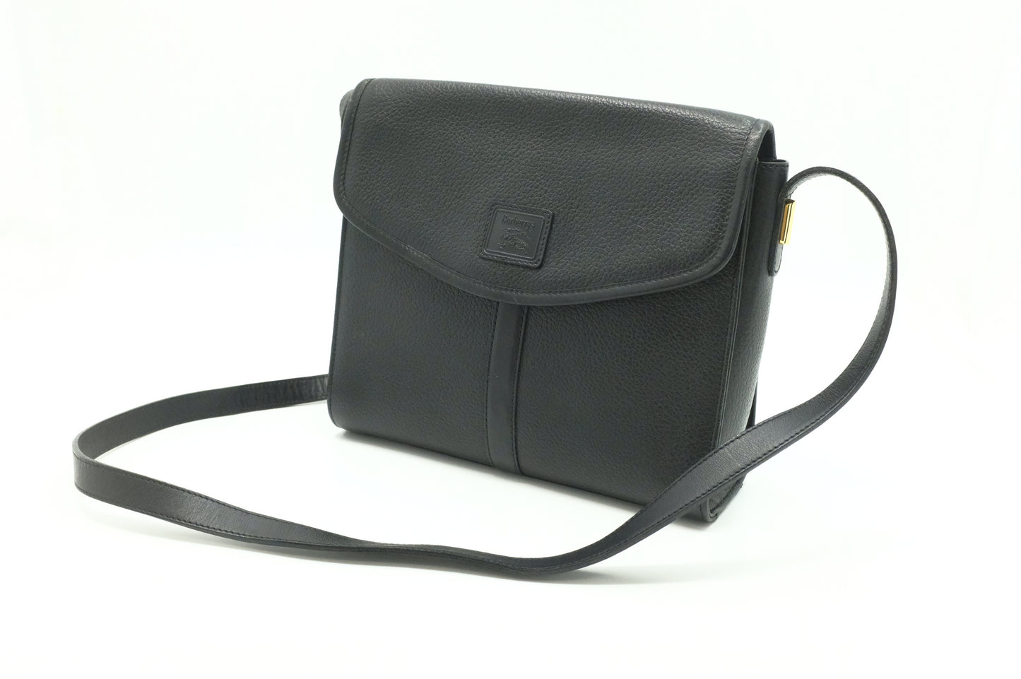 Burberry Shoulder Bag in Black Leather