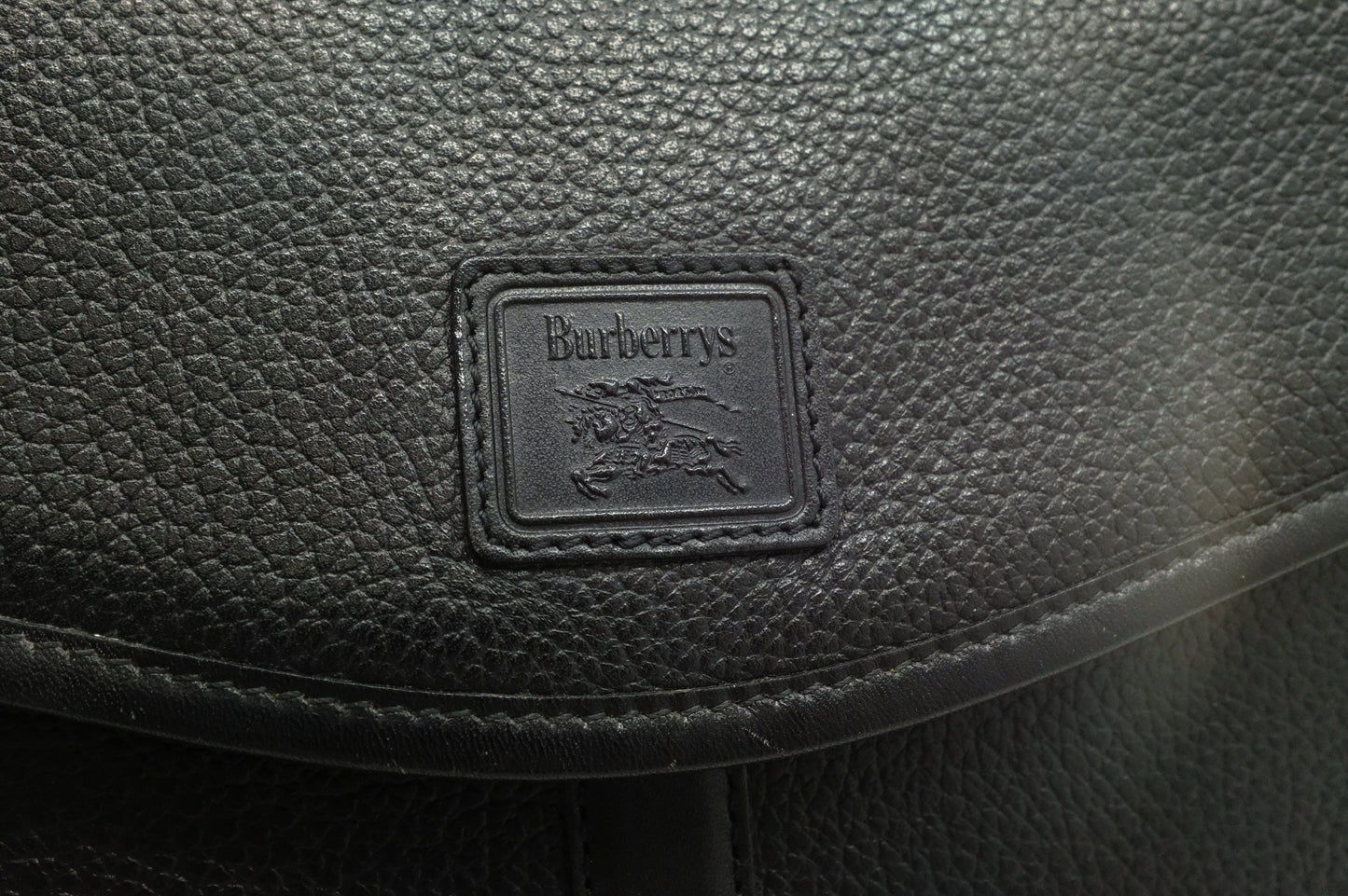 Burberry Shoulder Bag in Black Leather